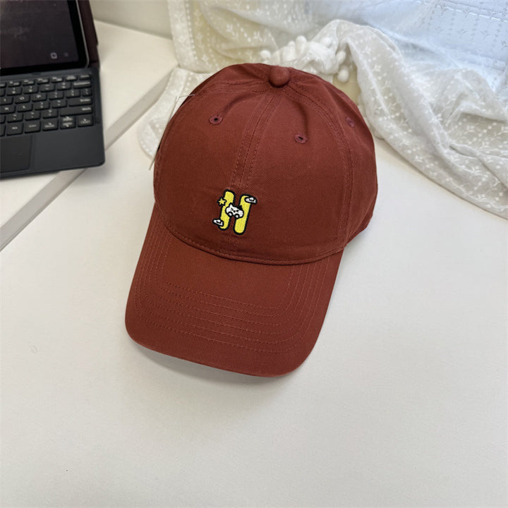 Kvinne Casual Brodert Baseball Caps Skanto