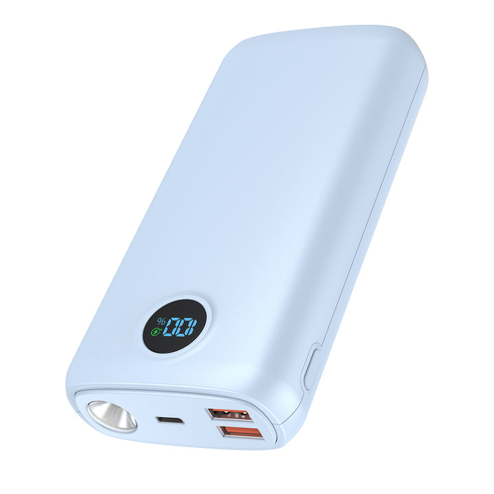 Høyytelses powerbank med LED-skjerm og hurtigladefunksjon Skanto