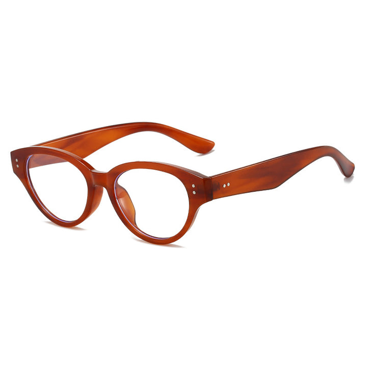Dame Cat-Eye solbriller med retro-inspirert rammestruktur Skanto