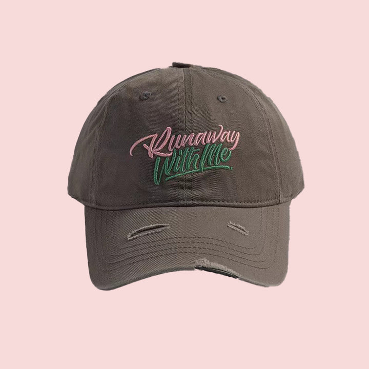 Kvinne Grafisk Brodert Justerbar Baseball Caps Skanto