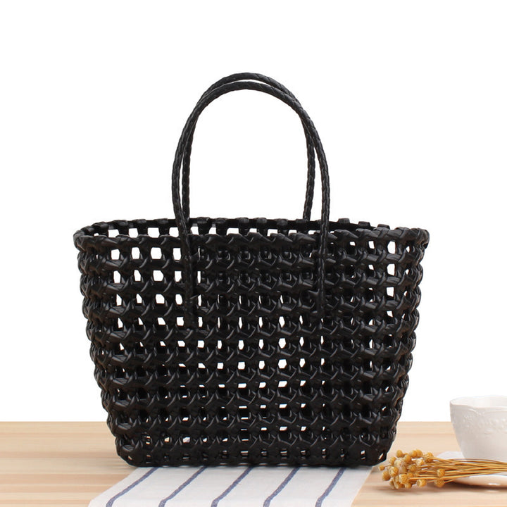 Flexible Tote Bag Made of Handmade Woven Material Skanto