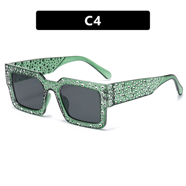 Dame ekstravagant solbrille med glitrende aksent Skanto
