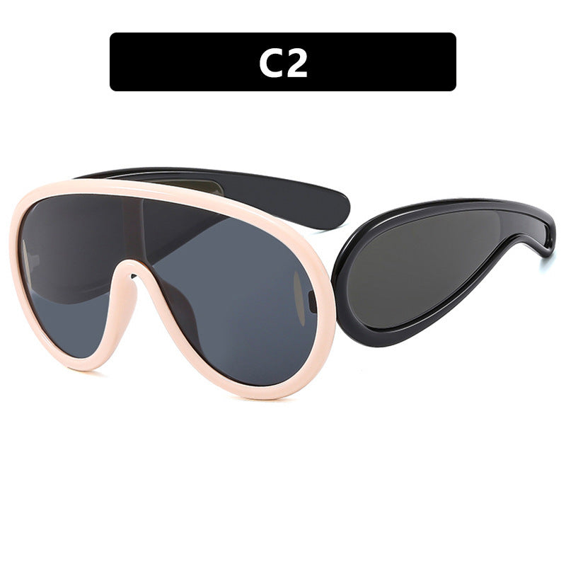 Dame moteriktig solbrille med avtakbare linser Skanto