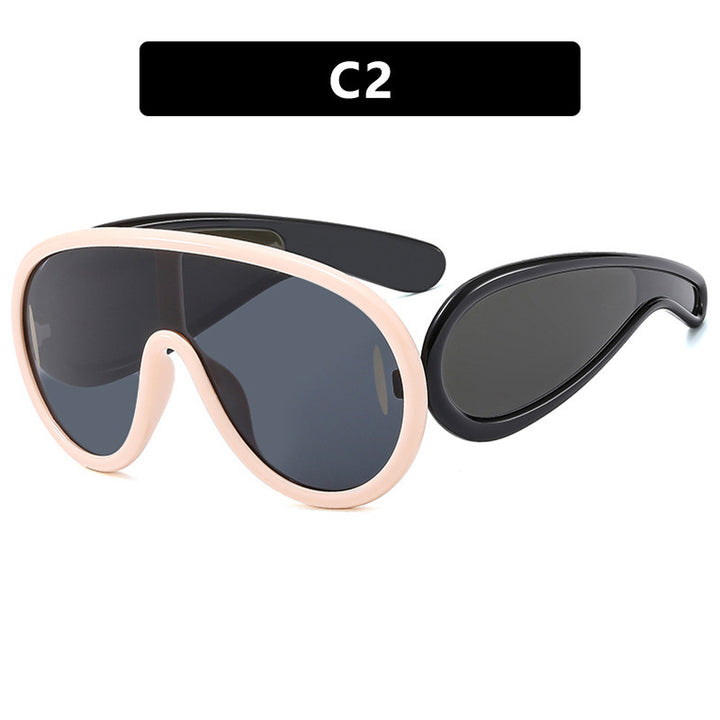 Dame moteriktig solbrille med avtakbare linser Skanto