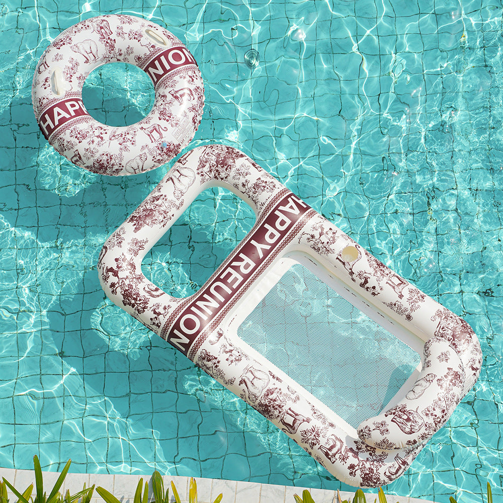 Unisex Elegant Swim Ring med Blomsterdesign Skanto