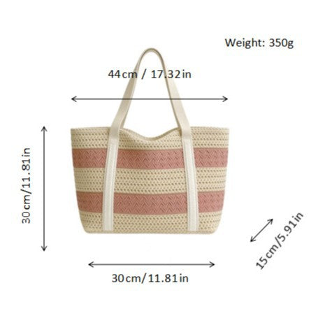 Stilig strandveske med strukturert design Skanto
