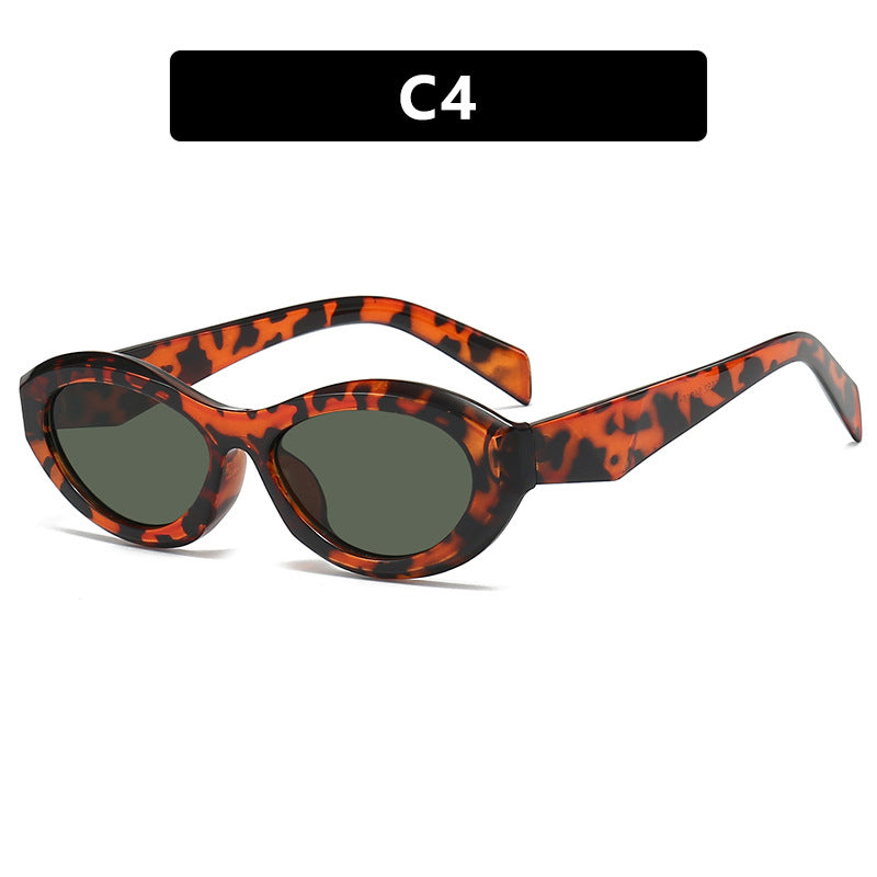 Dame elegant Cat-Eye solbrille med beskyttende UV-filter og moteramme Skanto