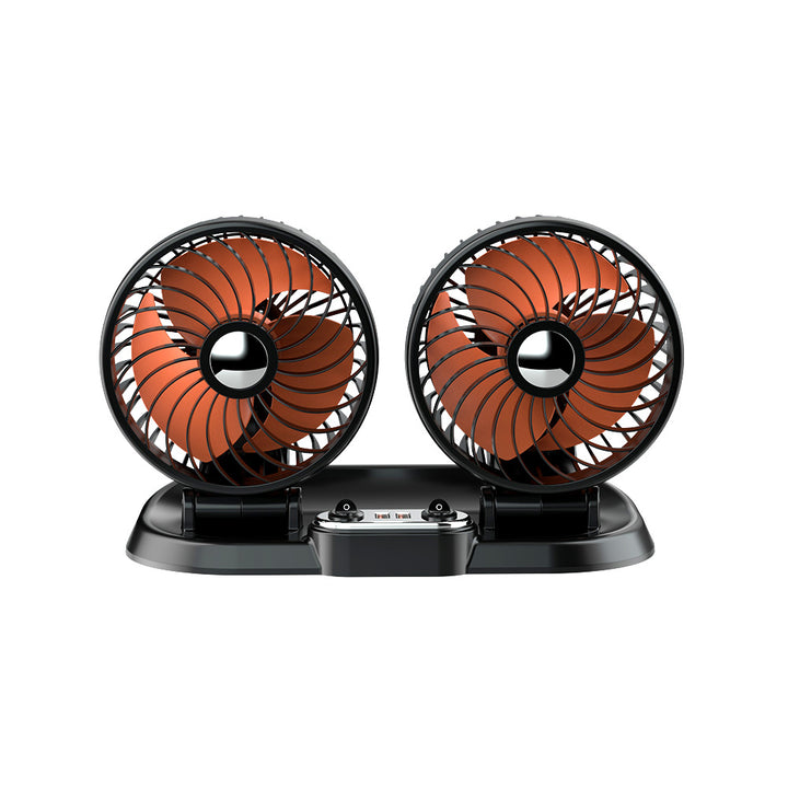 Dual-Head Bærbar Bil Ventilasjonsvifte Skanto