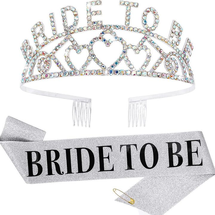 Dame Glitrende Tiara med Hjerte Motiver Skanto