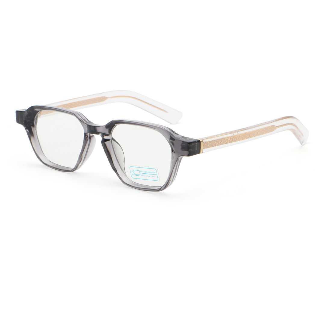 Dame solbrille i spesielt design med kantede glass Skanto