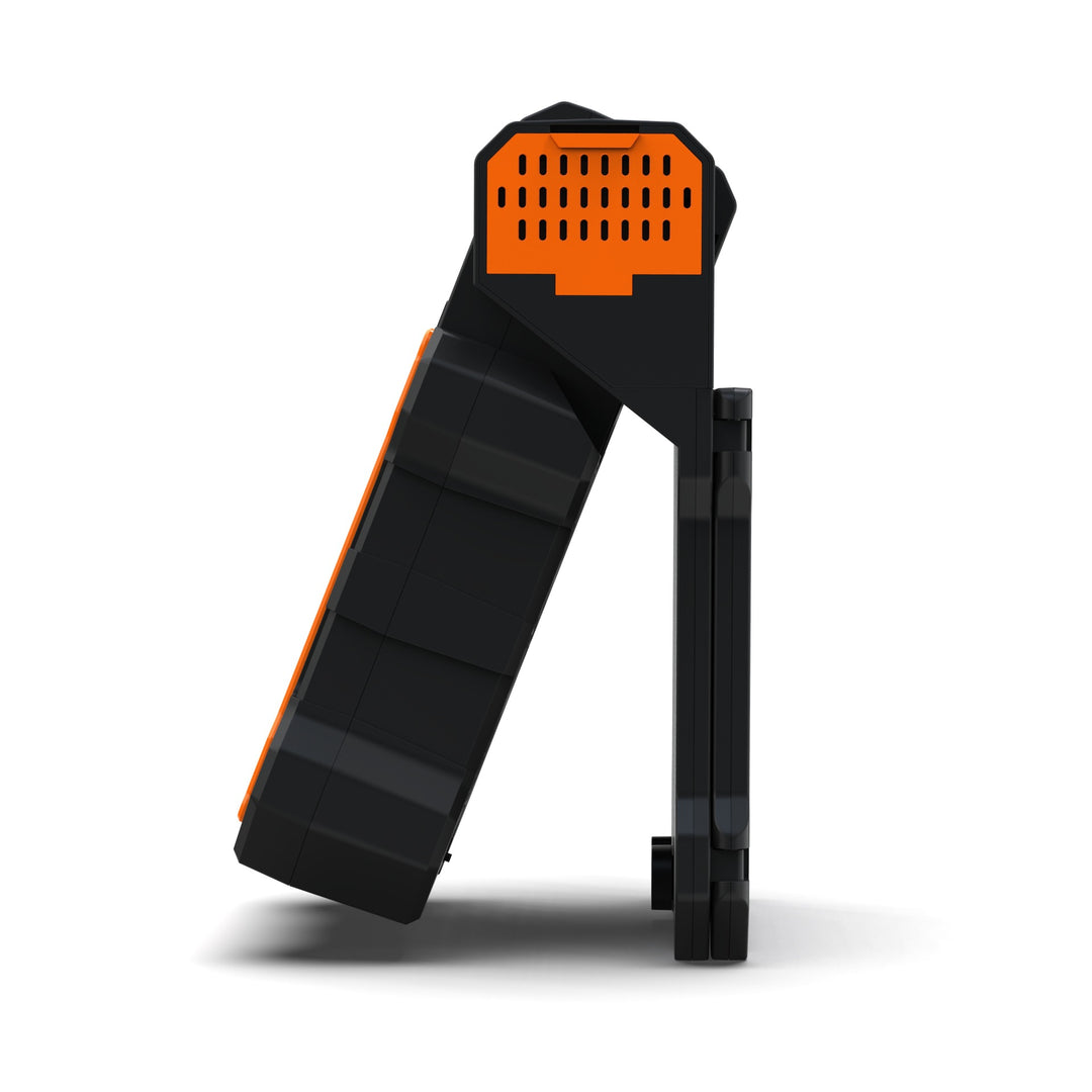 Kjøle bærbar solcelle campingvifte med USB-C power bank og integrert LED arbeidslys Skanto