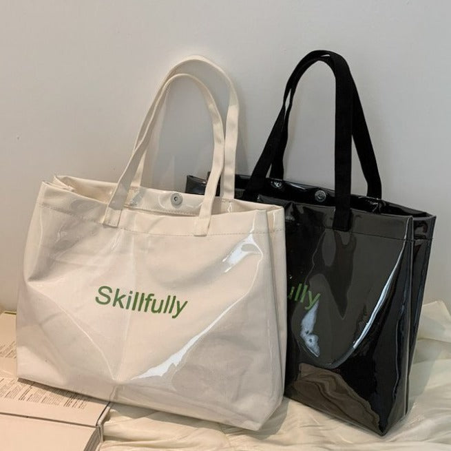 Romslig og Gjennomsiktig Handlebag Skanto