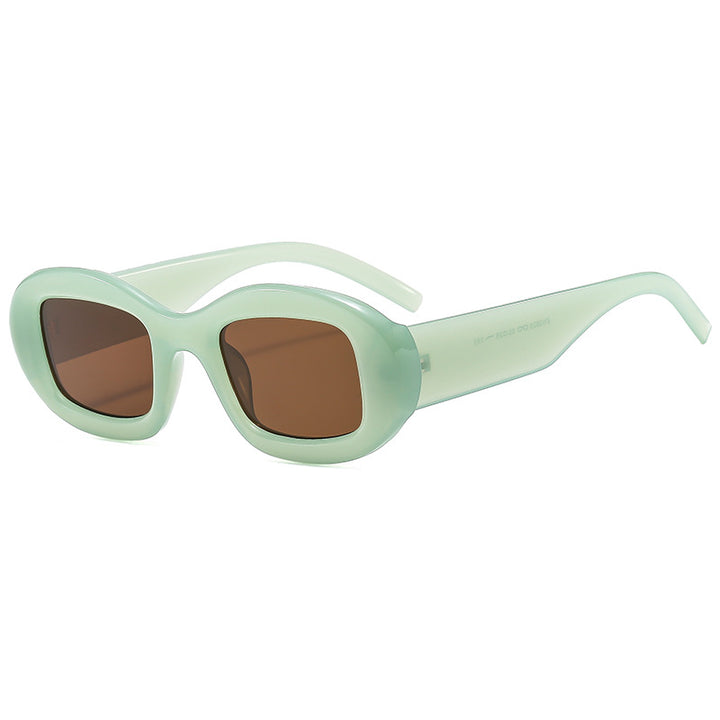 Dame Modisk solbrille med myk, buet ramme Skanto