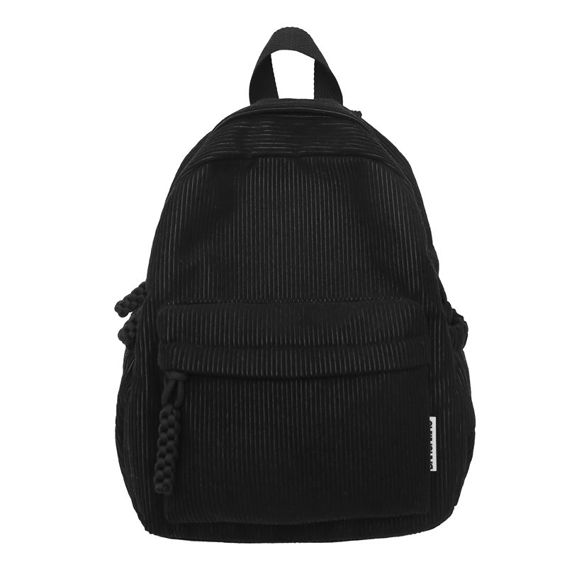Cordfløyel Teksturert Mini Skolesekk Skanto