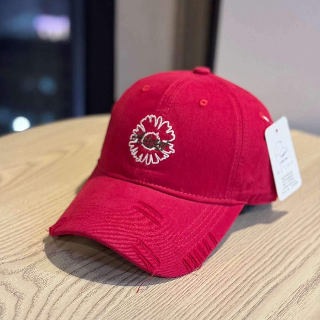 Unisex Brodert Blomster Design Baseball Cap Skanto