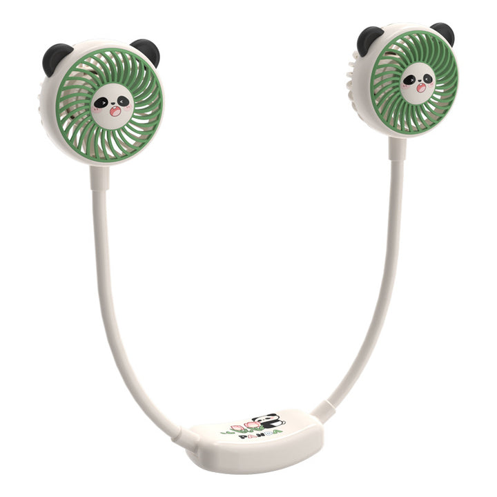 Dame Bærbar Anime-vifte med Dual-Panda Design Skanto