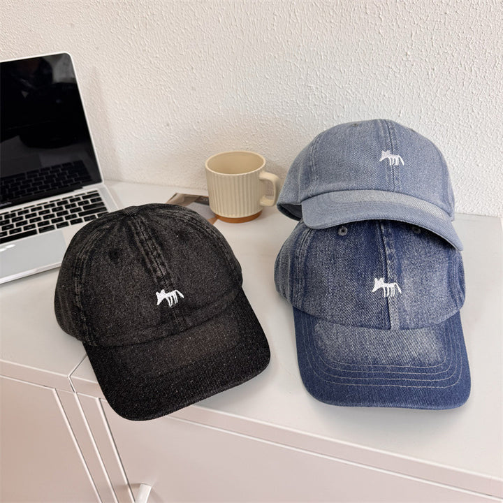 Herre Casual Grafisk Denim Baseball Caps Skanto