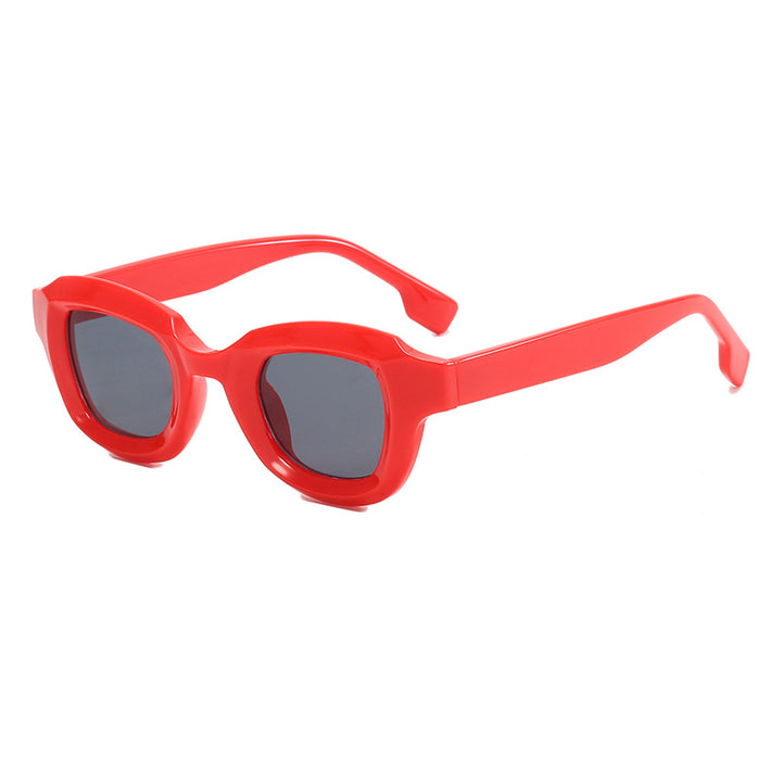 Dame Moderne Geometrisk Solbrille Skanto
