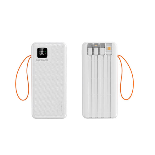 Bærbar Powerbank med digital skjerm og hurtiglading Skanto