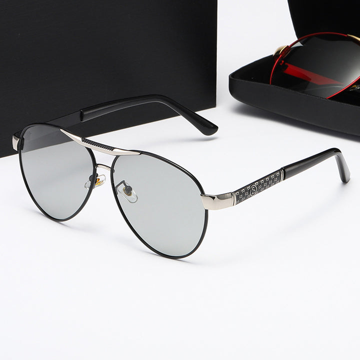 Damed elegante metall solbriller Skanto