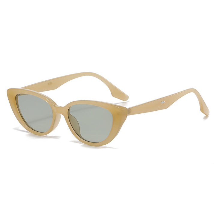 Kvinne Cat-Eye Solbriller med Stilig Skildpadde-design Skanto