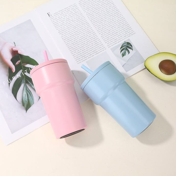 Unisex Isolert Drikkebecher med Støvbeskyttelseslokk og Strå Skanto