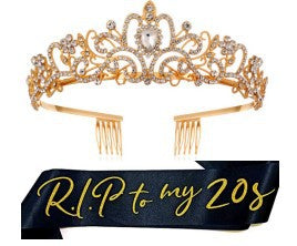 Damer glamorøse tiara med elegant design og stabile hårkammene Skanto