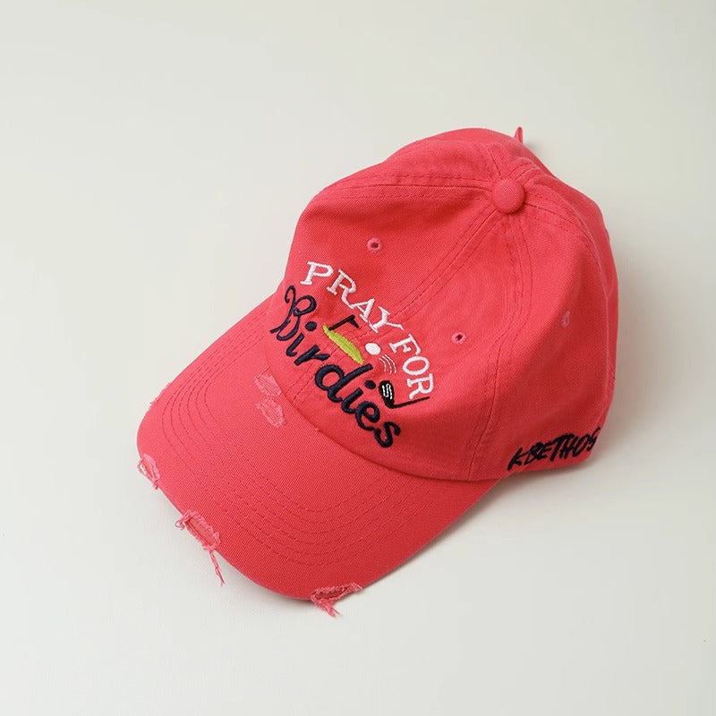 Kvinnebrodert slitt baseballcaps Skanto