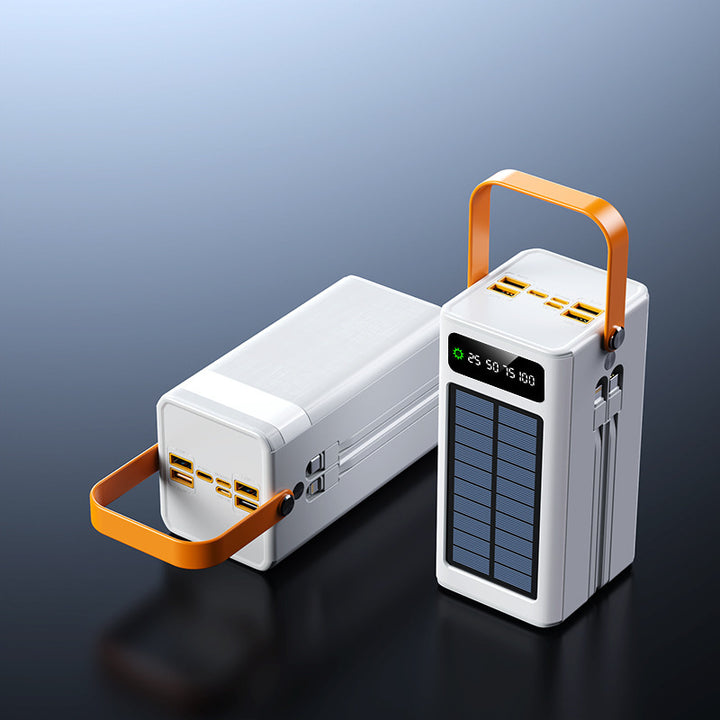 Bærbar solcelle-powerbank med multifunksjonell ladefunksjon og digital skjerm Skanto