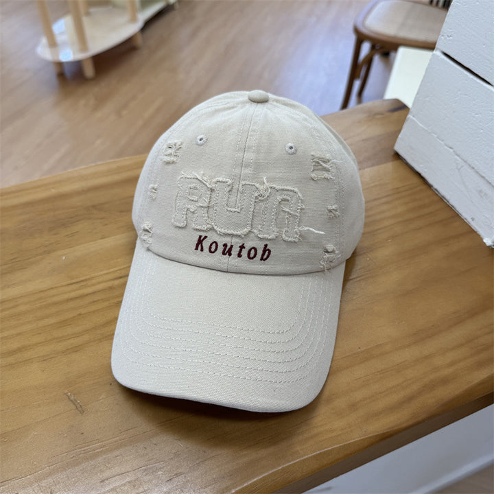 Men's Distressed Embroidered Baseball Cap Skanto