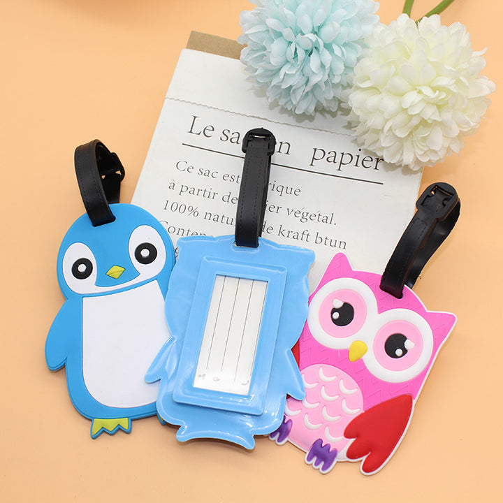 Unisex Cute Penguin Luggage Tag Skanto