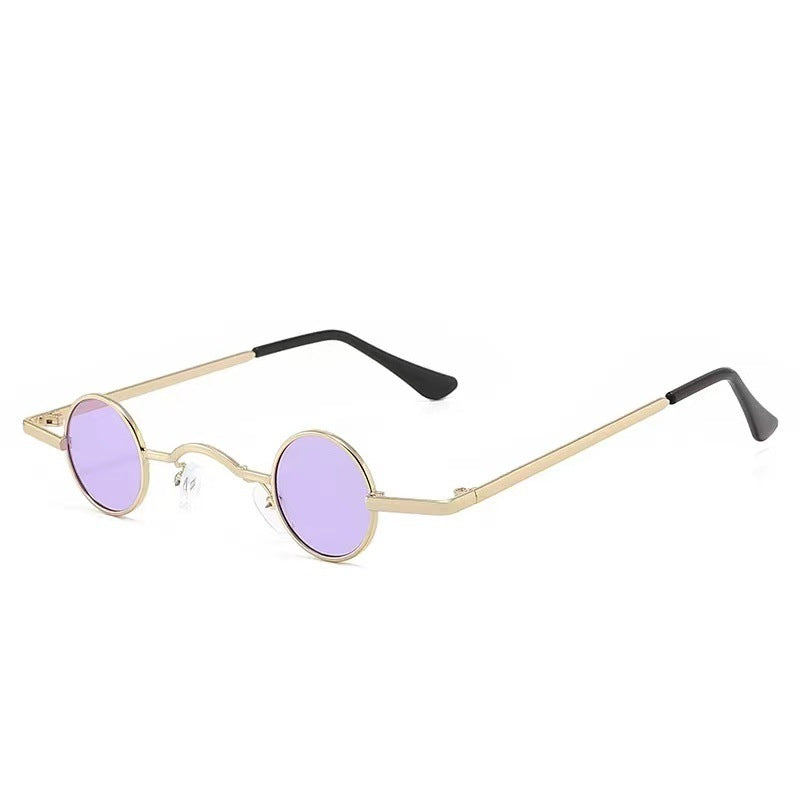 Dame Runde solbrille i vintage-stil Skanto