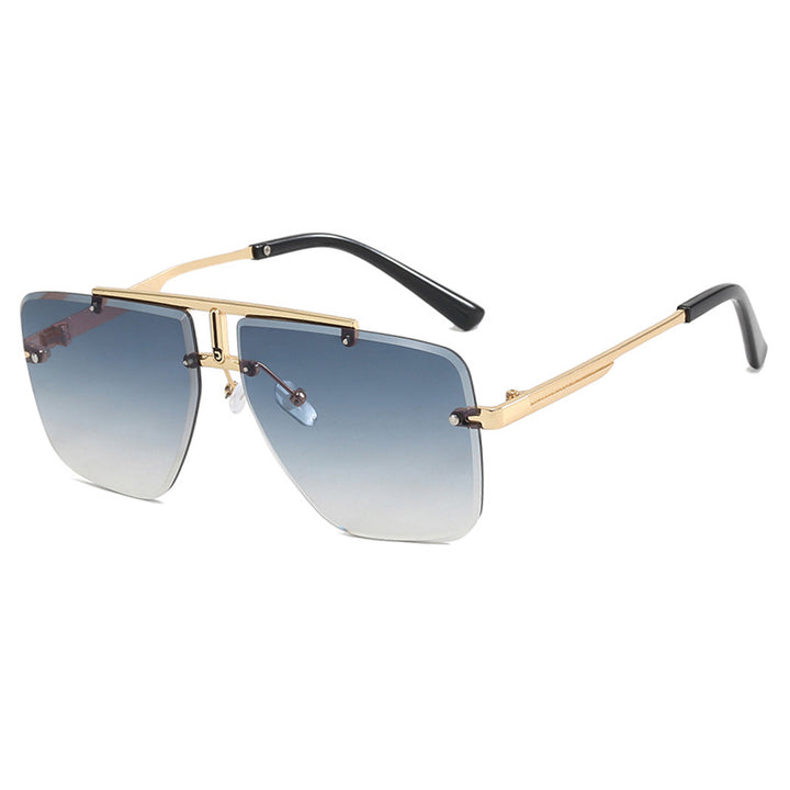 Dame kvadratisk solbrille i stilfull minimalistisk design Skanto