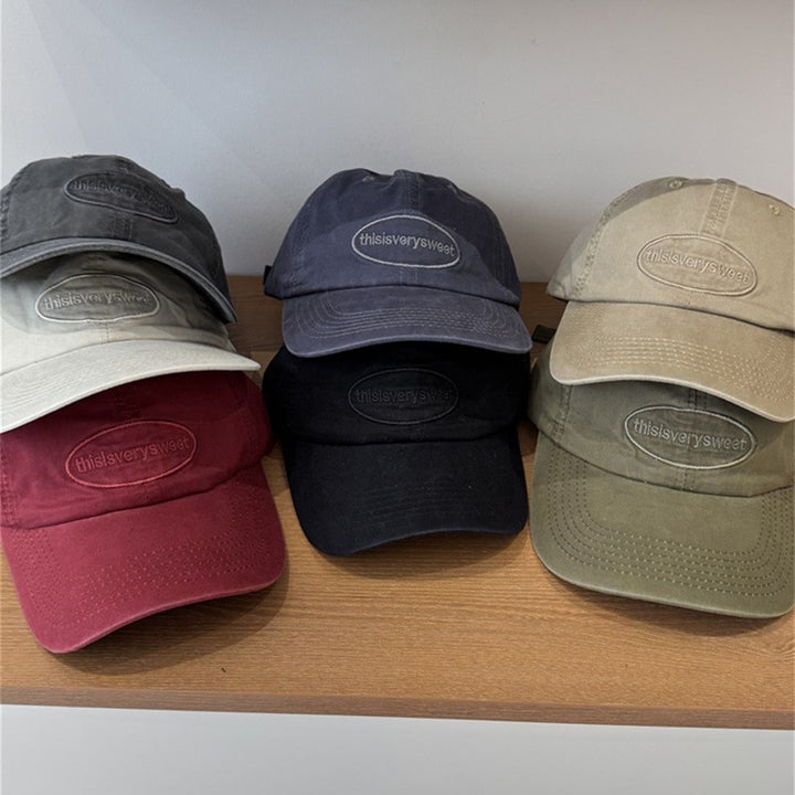 Herre Casual Slitt Bomull Baseball Caps Skanto