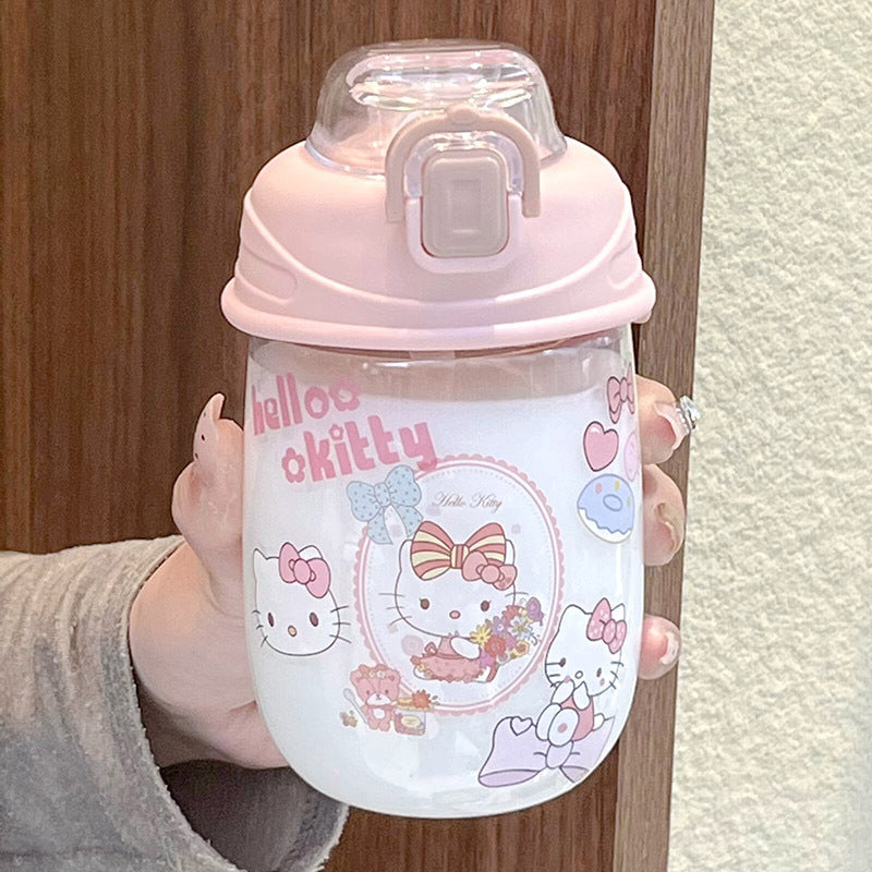 Damen verspielte Trinkflasche mit einzigartigem Sicherheitsverschluss Skanto