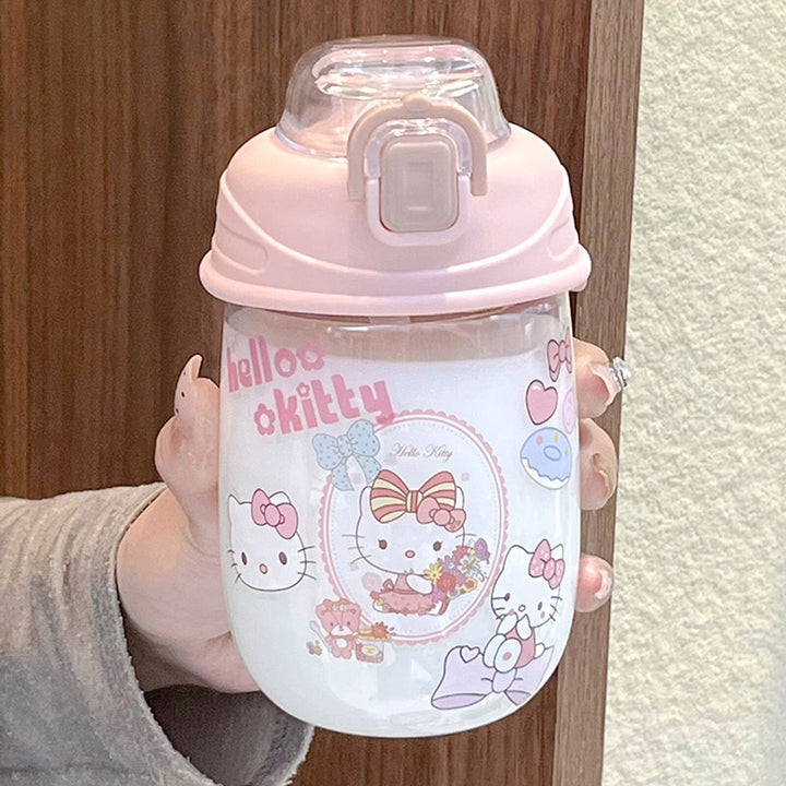 Damen verspielte Trinkflasche mit einzigartigem Sicherheitsverschluss Skanto