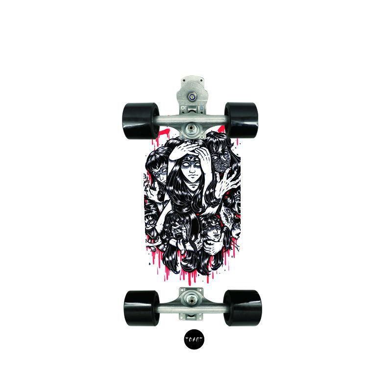 Retro-inspirert mini cruiser skateboard Skanto