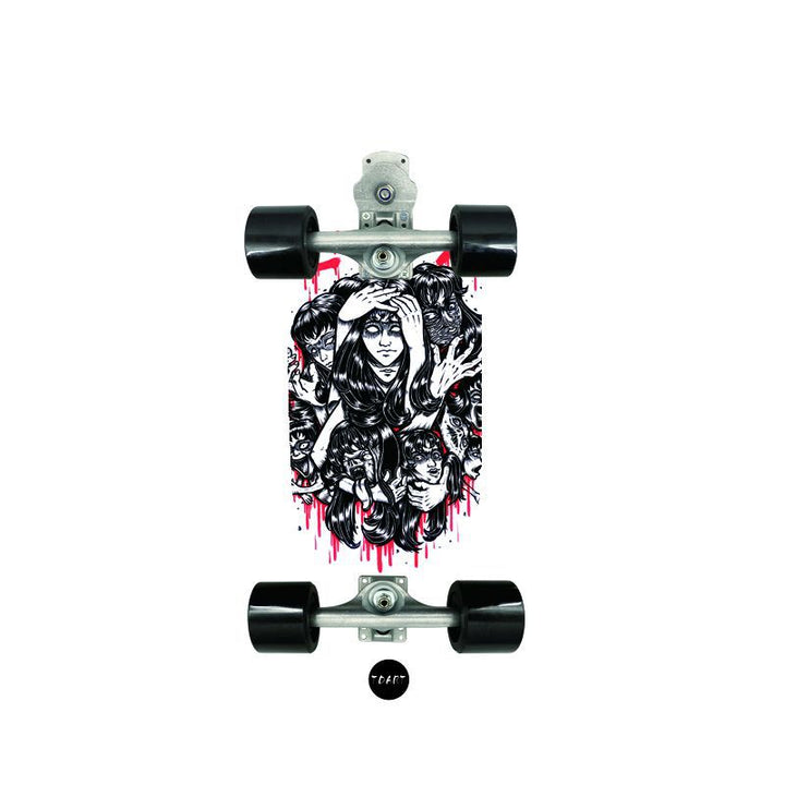 Retro-inspirert mini cruiser skateboard Skanto