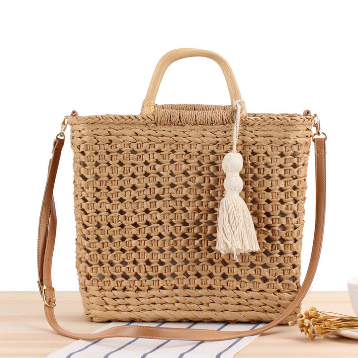 Basket Bag with Decorative Tassel Skanto