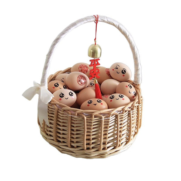 Damer naturlig kurv med dekorativ sløyfe dekorasjon Skanto