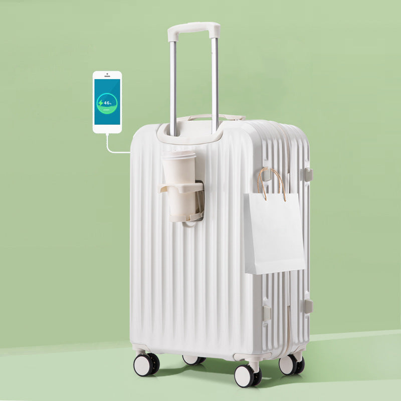 Unisex Smart Charging Hard-Shell Travel Suitcase Skanto
