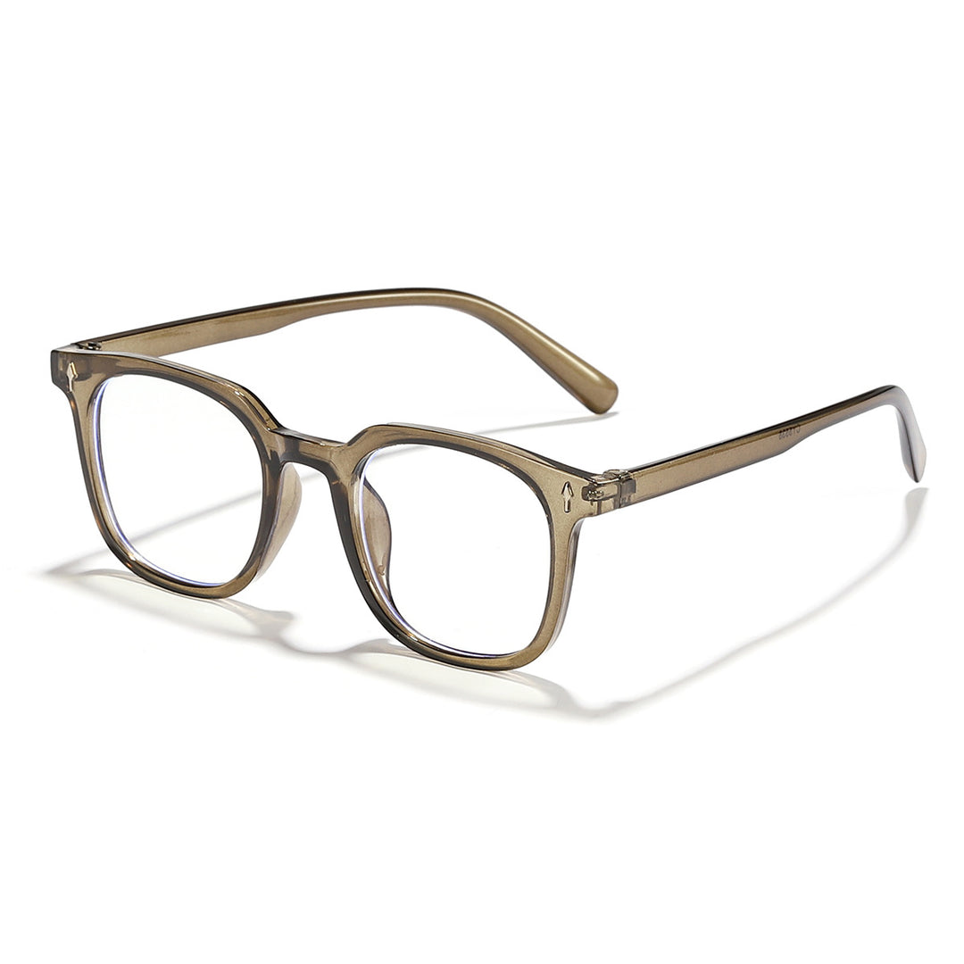 Damer fashionable solbriller med transparent ramme og UV-beskyttelse Skanto