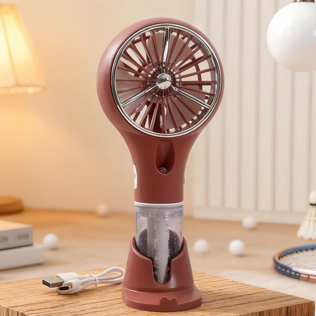 Damen bærbar sprayvifte med ergonomisk design og USB-tilkobling Skanto