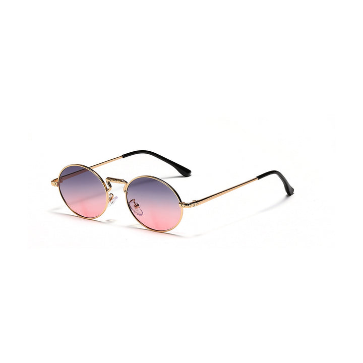 Dame rund fashionable solbriller Skanto