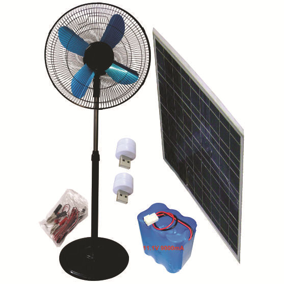 Unisex Solarbattery Drejeskivevifte fra Skanto