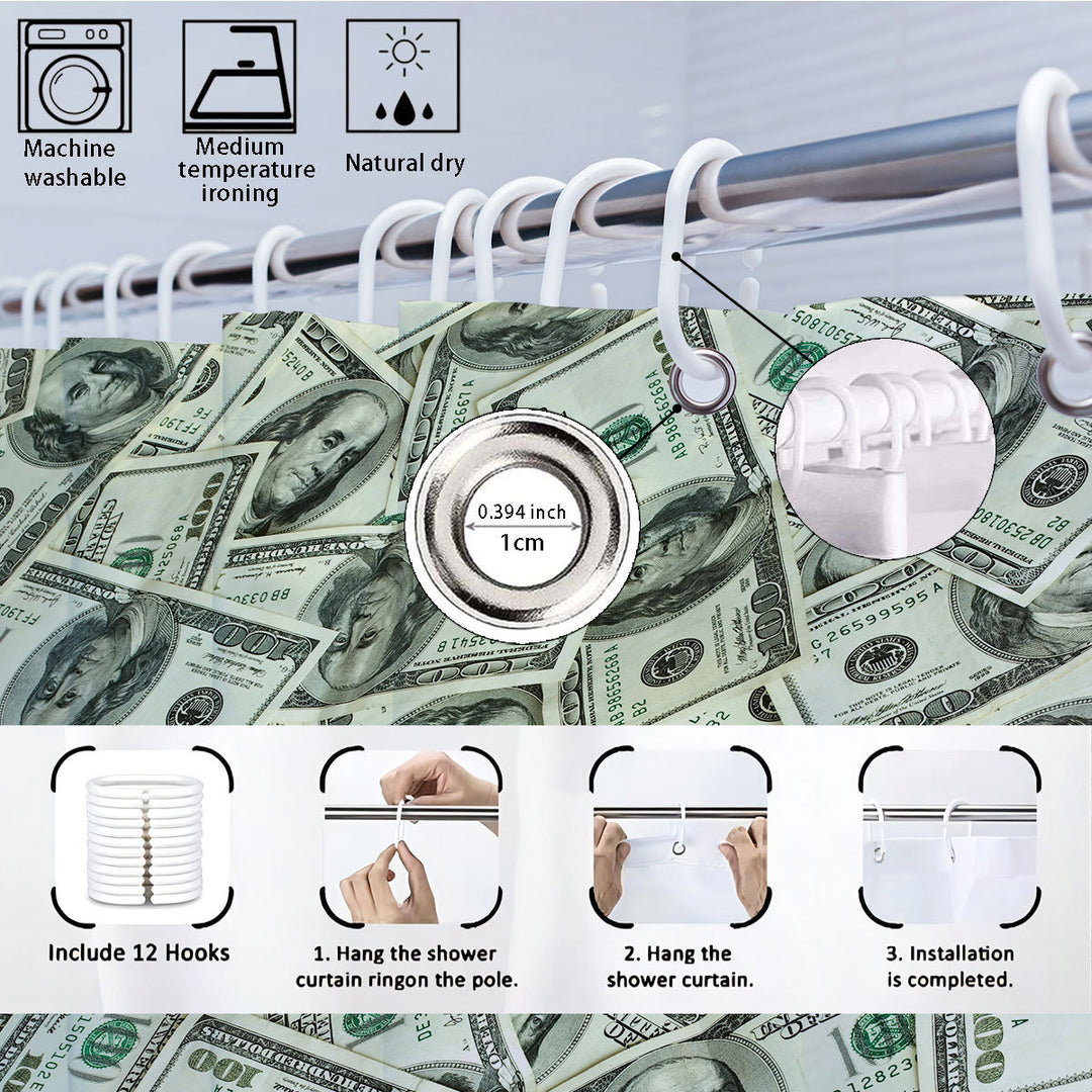 Digital Dollar Bill Badet Sett Skanto