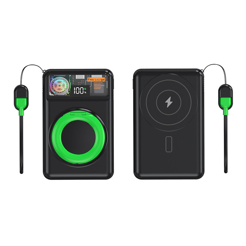 Bærbar powerbank med hurtigladefunksjon og LED-skjerm Skanto