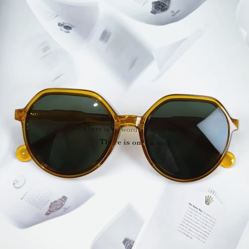 Dame Geometrisk solbrille med ekstravagant aksent Skanto