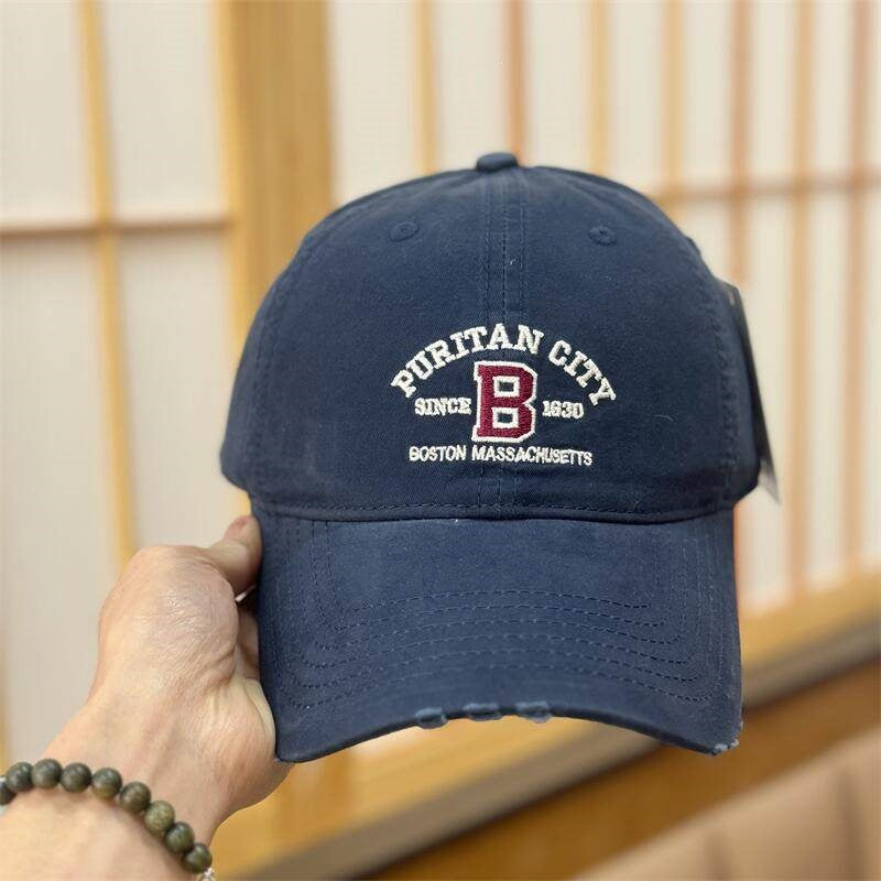 Kvinne Vintage Slitt Brodert Baseball Caps Skanto