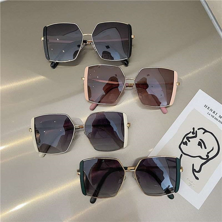 Dame trendy firkantet solbrille Skanto